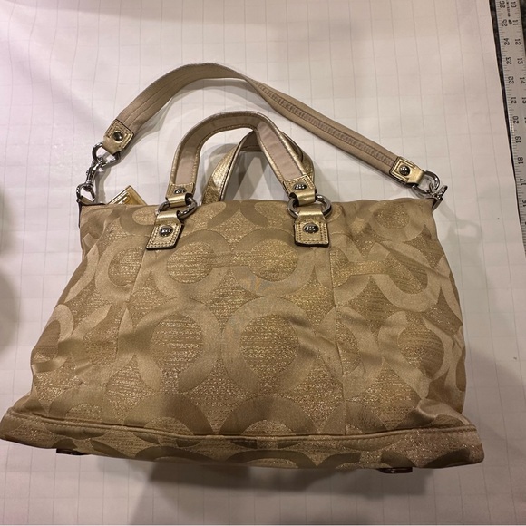 Authentic Coach Poppy Gold 2in1 Style Satchel bag - Picture 3 of 13